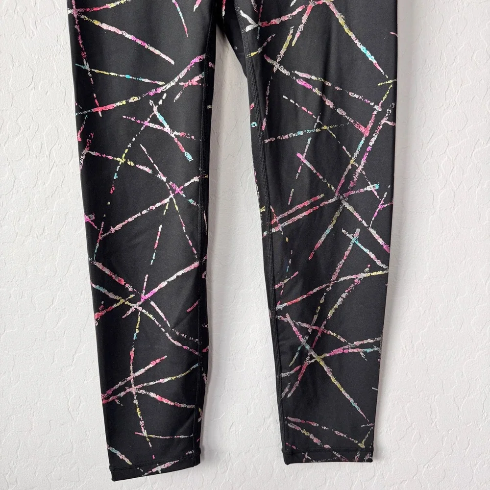NWT Zyia Active Abstract Hi-Rise 7/8 Leggings - Iridescent, Athletic, Size 6-8 - Picture 3 of 9